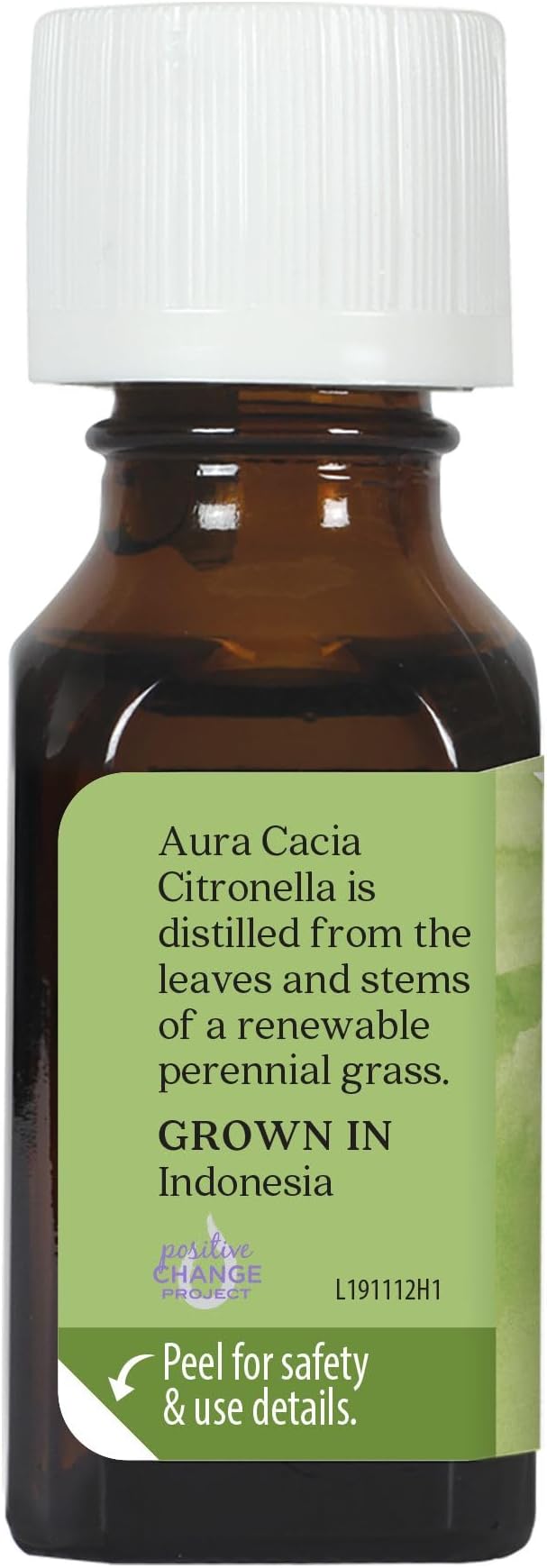 AURA CACIA Citronella Java Essential Oil, 0.5 FZ