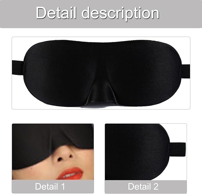Soft Ergonomic Eye Cover Lightproof Knits Portable for & Sensitive Skin Comfort Breathable Eye