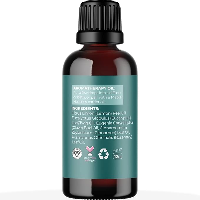 Protect and Breathe Essential Oils Set - Purifying Essential Oil Blends for Diffuser Aromatherapy and Baths - Relaxing Essential Oils for Diffusers for Home Ideal for Winter Wellness (1 Fl Oz Each)