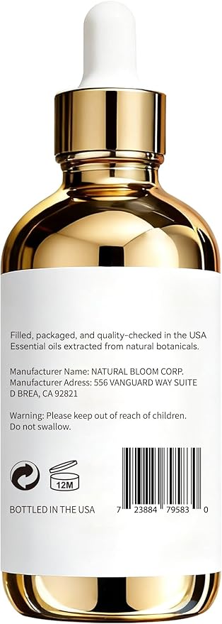 100% Pure Jasmine Essential Oil 4 fl oz - Essential Oils for Skin, Essential Oil for Diffusers, Home Fragrance, Aromatherapy & DIY Candle Making, Gifts for Women