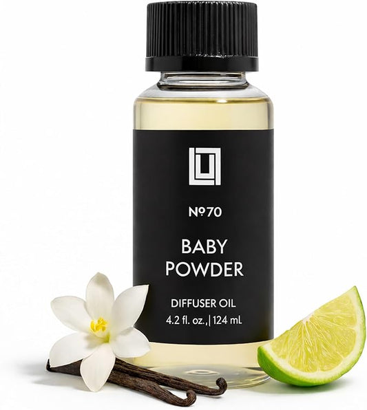Aroma by Lulu - Baby Powder - Luxury Fragrance Oil for Waterless Cold Air Diffusers - Aromatherapy Fragrance Oil Blend for The Home or Office