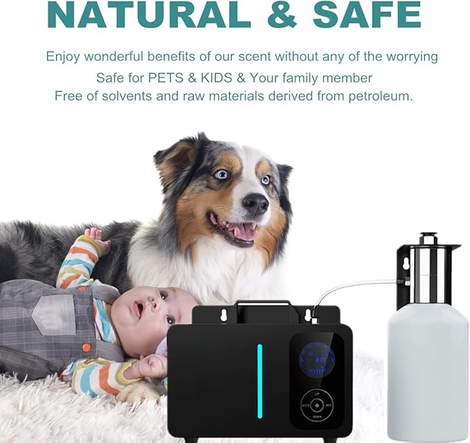 Smart Wifi Scent Air Machine 1200ML, Hotel Scent Diffuser Cover Up to 25.000 Sq. Ft., Waterless Cold Air Diffuser for Home, Aromatherapy Fragrance Machine for Essential Oils Large Room