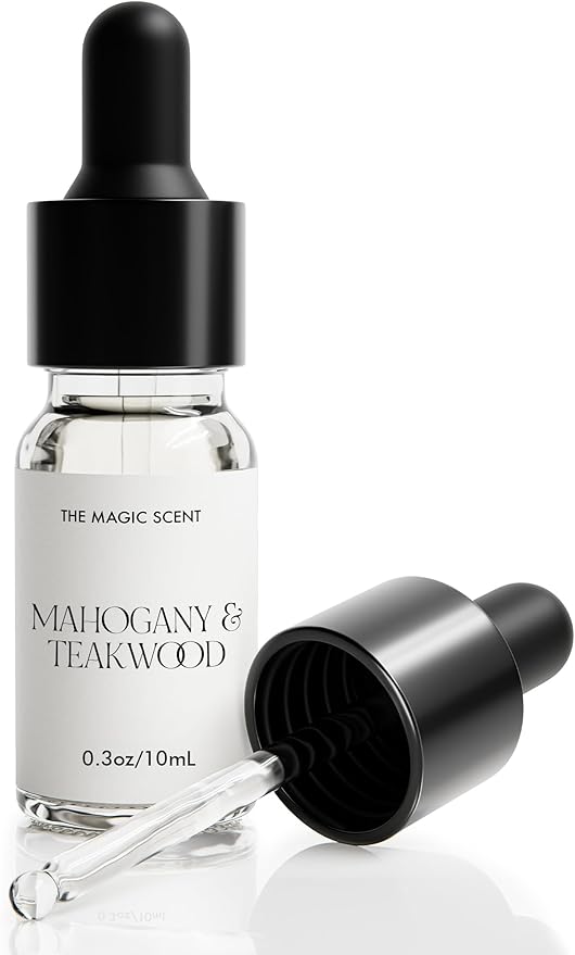 The Magic Scent Mahogany & Teakwood Diffuser Oil - Hotel & Home Luxury Scents Inspired by Abercrombie & Fitch - Diffuser Oil Scents for Home Designed for Use in All Diffusers - 0.3 fl oz, 10 mL