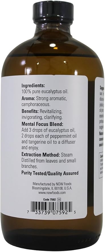 Now Foods: Eucalyptus Oil, 16 oz ( 3 pack)