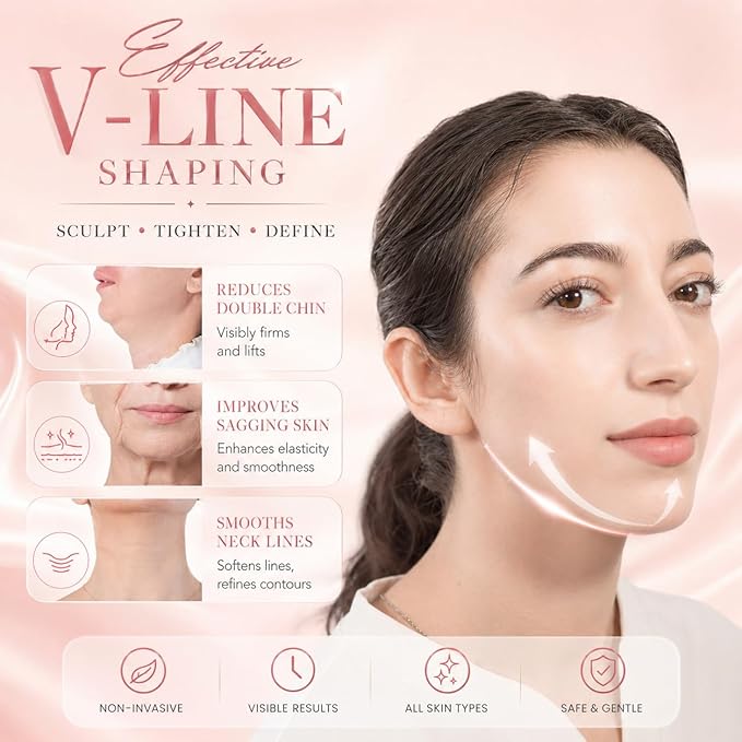 V Line Lifting Mask Chin Strap for Sleeping, Face Lifting Strap, Chin Strap, V Line Mask, Jawline Shaper, Jaw Strap, Double Chin Reducer, Face Lift Tape & Snoring Solution (Grey.)