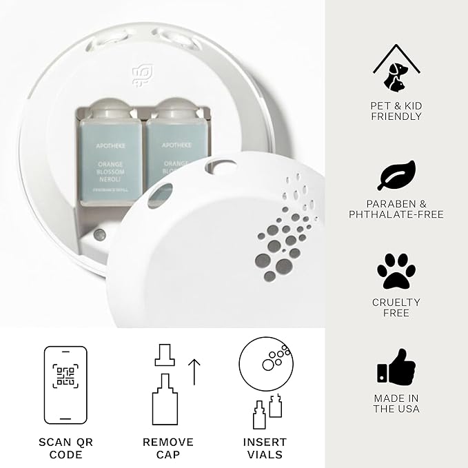 Pura Smart Home Plug-in Diffuser Refills by Apotheke, (Charcoal, 2-Pack) - Pura Fragrance Refills - Long-Lasting Aromatherapy Air Freshener Fragrance Products with Perfume-Grade Essential Oils