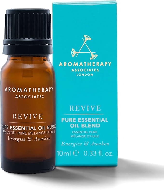 Aromatherapy Associates Atomizer and Revive Essential Oil (.33 fl oz) Collection. Waterless, Portable Essential Oil Diffuser with an Uplifting Blend to Feel Refreshed
