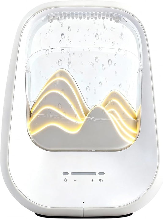 8-in-1 White Noise Sound Machine with Aroma Diffuser, Rain Sound Machine for Sleeping, Stress Relief, White Noise Machine Night Light Timer for Bedroom Office Home Decor, Cream