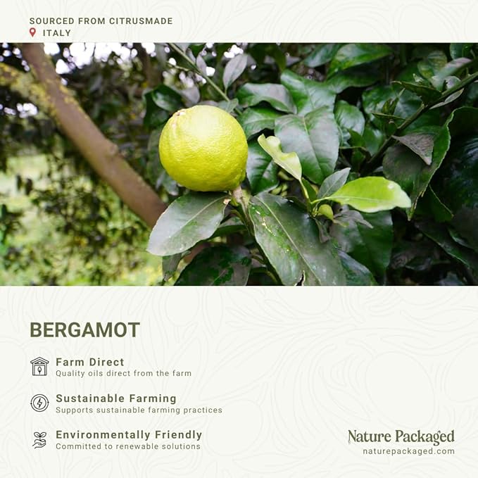 Bergamot Essential Oil - Direct from Citrusmade in Sicily- Pure Essential Oil for Diffusers and Aromatherapy | 100% Pure Therapeutic Grade (2Lbs)