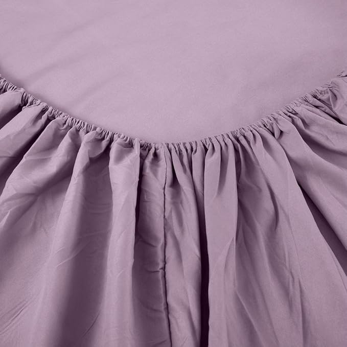 Sfoothome Lavender Full Sheets Set - Hotel Luxury 4-Piece Bed Set, Extra Deep Pocket, 1800 Series Bedding Set, Wrinkle & Fade Resistant, Sheet & Pillow Case Set (Full, Lavender)