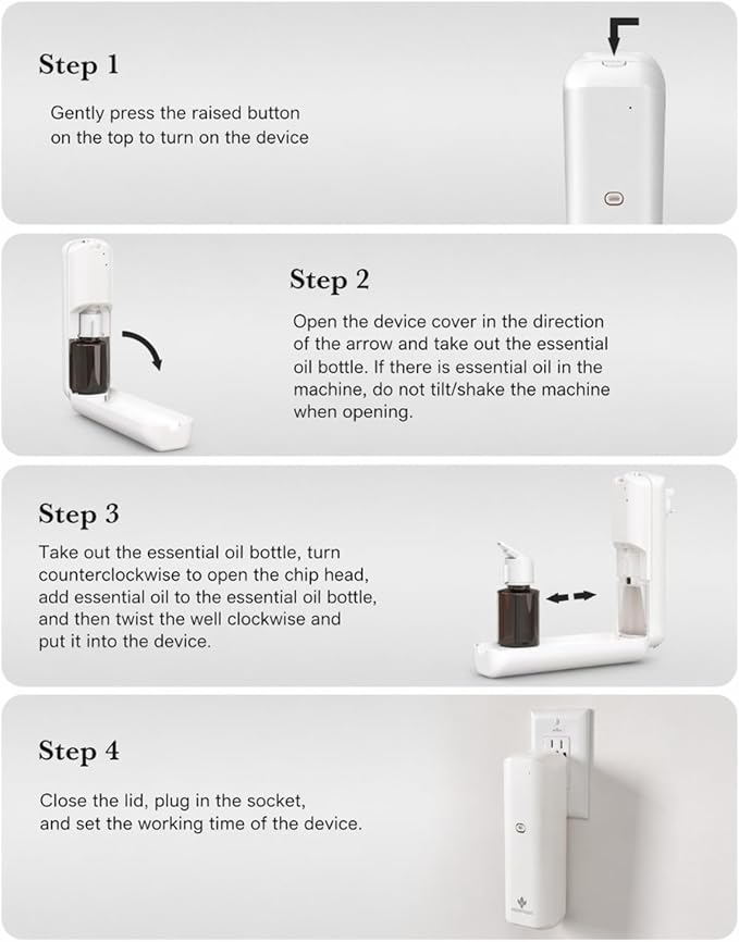 The Pulse Plug-in Waterless Diffuser – Cold Air Nebulizing Scent Machine for Home, Hotel, Office & Spa – w/Bluetooth for Essential Oil Blends (White)