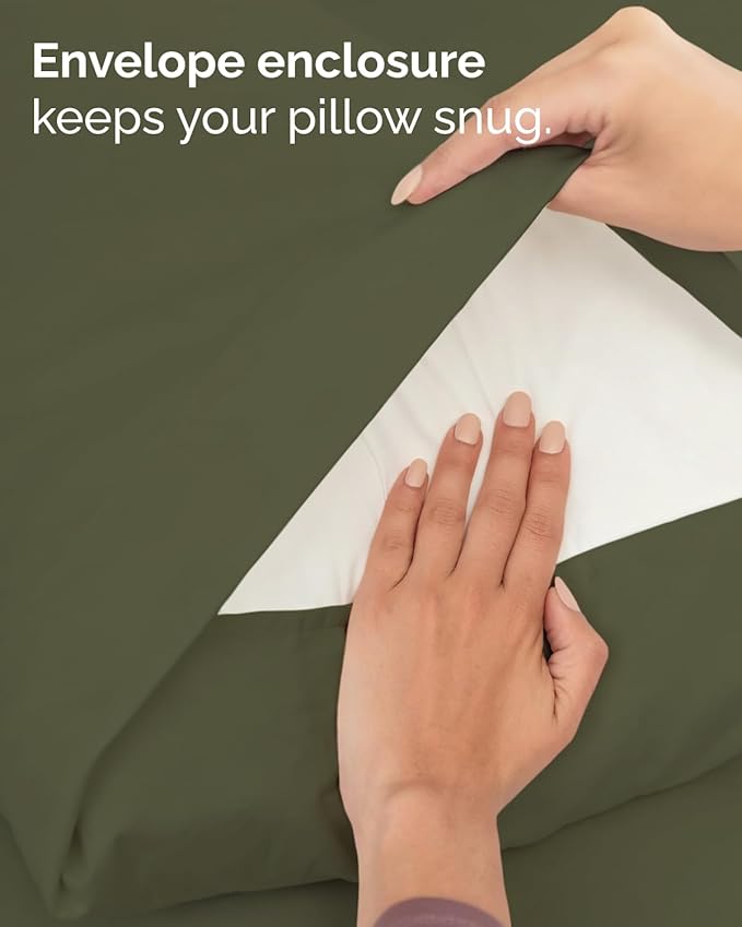 Twin 4 Piece Sheet Set - Comfy, Breathable & Cooling - Hotel Luxury Bedding for Women, Men, Kids, Teens & Children - 1 Flat & 1 Fitted Sheet & 2 Pillowcases w/ Deep Pockets - Wrinkle Free - Sage Green