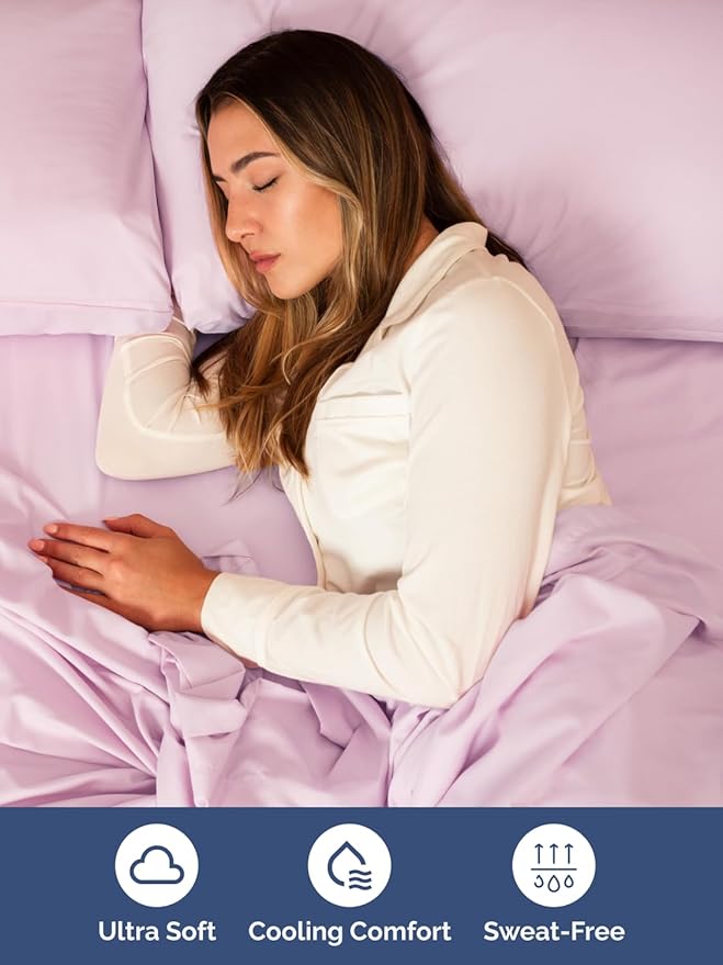 Extra Deep King Sheet Set - 4 Piece Breathable & Cooling Bed Sheets - Easily Fits 18 to 24 inch Mattress - Ultra Soft, Wrinkle & Fade Free with Extra Deep Pockets - Hotel Luxury Bedding - Light Pink