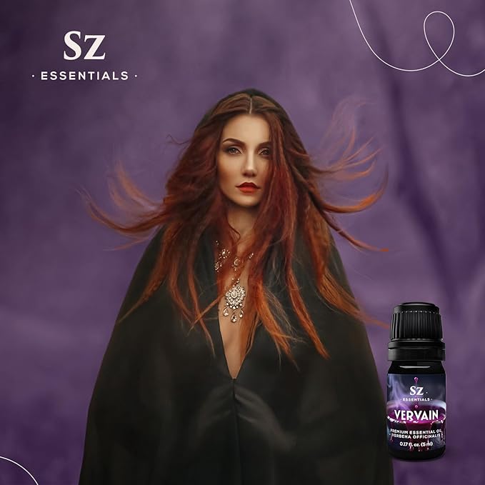 Vervain Oil – Evil Spirit Protection, Love Spell, Witchcraft, Magickal Healing, Aromatherapy & Diffuser Use, Natural Perfumery, Candle Rituals, Anointing, Hoodoo, Wiccan, Voodoo - Vegan