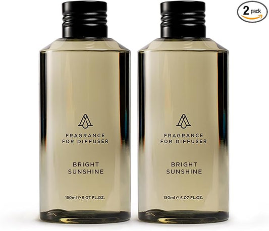 AromaPlan Hotel Scents Bright Sunshine 5 Fl Oz (2 Pack), Luxury Aroma & Hotel Fragrance Diffuser Oil- Hotel Diffuser Oil for Aromatherapy- USA Made, Bigger Bottle, Bolder Aroma & Longer Lasting