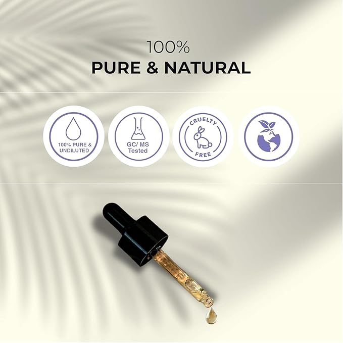 Lavender Essential Oil 4 Fl Oz 100% Pure and Natural Essential Oil with Dropper for Diffuser Aromatherapy Massage Candle and Soap Making Fragrance (118 Ml)