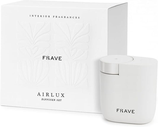 Air Lux Diffuser, Plug-in Waterless Diffuser for Essential Oil, Smart Bluetooth App Control, Covers Up to 500 sqft 60ml Capacity, Home Office Hotel Scent Diffuser, Cold Air Technology, White