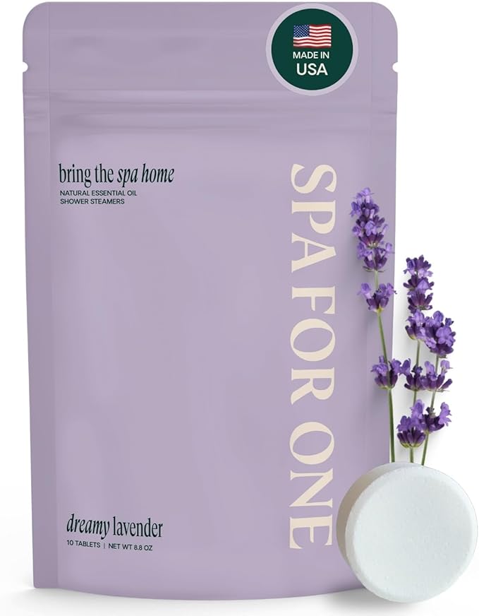 Shower Steamers Aromatherapy 10 Pack - Made in USA with Natural Essential Oils – Mother’s Day Gifts, Birthday Gifts for Women and Men, Stress Relief & Relaxation Self Care – Lavender