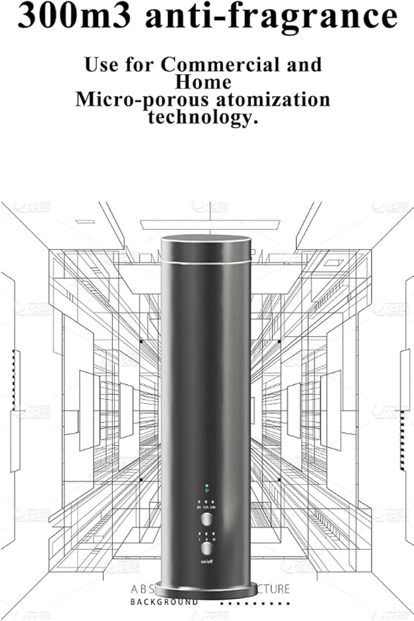Smart Essential Oil Diffuser, 1500 Sq Ft Coverage, Cold Air Tech, Bluetooth App Control, Remote, Timer & Adjustable Mist, for Home Office Hotel - Black