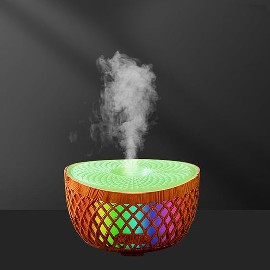 Aromatherapy Essential Oil Diffuser, 320ml Ultrasonic Fragrant Oil Large Room Humidifier, Diffusers for Home(Waterless Auto-Off, 7 Color LED Lights,Cool Mist Humidifiers)