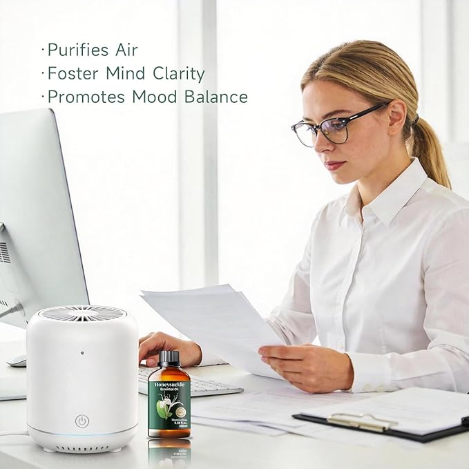 Honeysuckle Essential Oil, Mumianhua Pure Honeysuckle Scent Oil, for Soothing, Reed Diffuser & Romantic Perfume, Calming Floral Aroma for Pillow Mist & DIY, Candle Making 3.38 Fl Oz