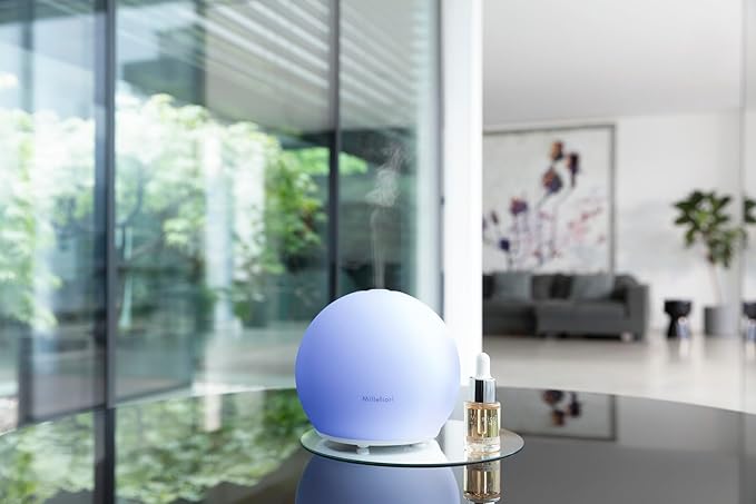 Millefiori Hydro Ultrasonic Fragrance Diffuser for Environment Glass Ball, Medium