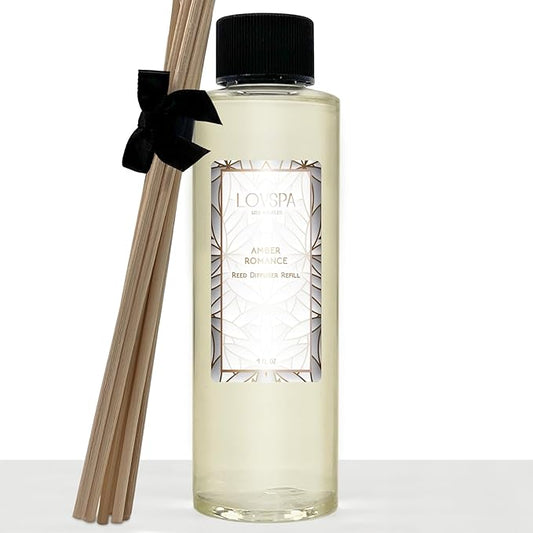 Amber Romance Diffuser Oil - Luxury Essential Oils for Diffuser Refill & Air Freshener Room Spray - Long-Lasting & Natural Home Fragrance, Scented Oil for Diffusers, USA Made, 4oz