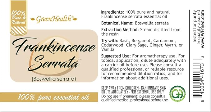Frankincense Essential Oil – 32 fl oz (1 Quart) – 100% Pure & Undiluted – Aluminum Bottle – Bulk Essential Oil – GreenHealth