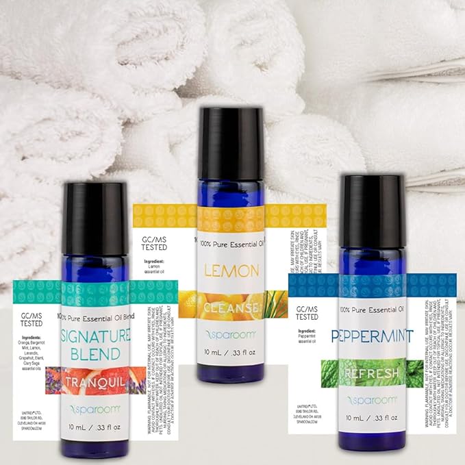 SpaRoom Aromatherapy 100% Pure Essential Oils for Diffusers and Air Freshners, Daily Collection, Set of 3