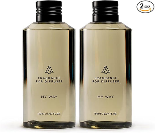 AromaPlan Hotel Scents My Way 5 Fl Oz (2 Pack), Luxury Aroma & Hotel Fragrance Diffuser Oil- Hotel Diffuser Oil for Aromatherapy- USA Made, Bigger Bottle, Bolder Aroma & Longer Lasting