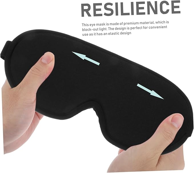 Eye Mask Comfortable Design for Total Light Blockage Adjustable and Breathable Night Eyeshade for Travel Office and Napping for Light Sensitivity