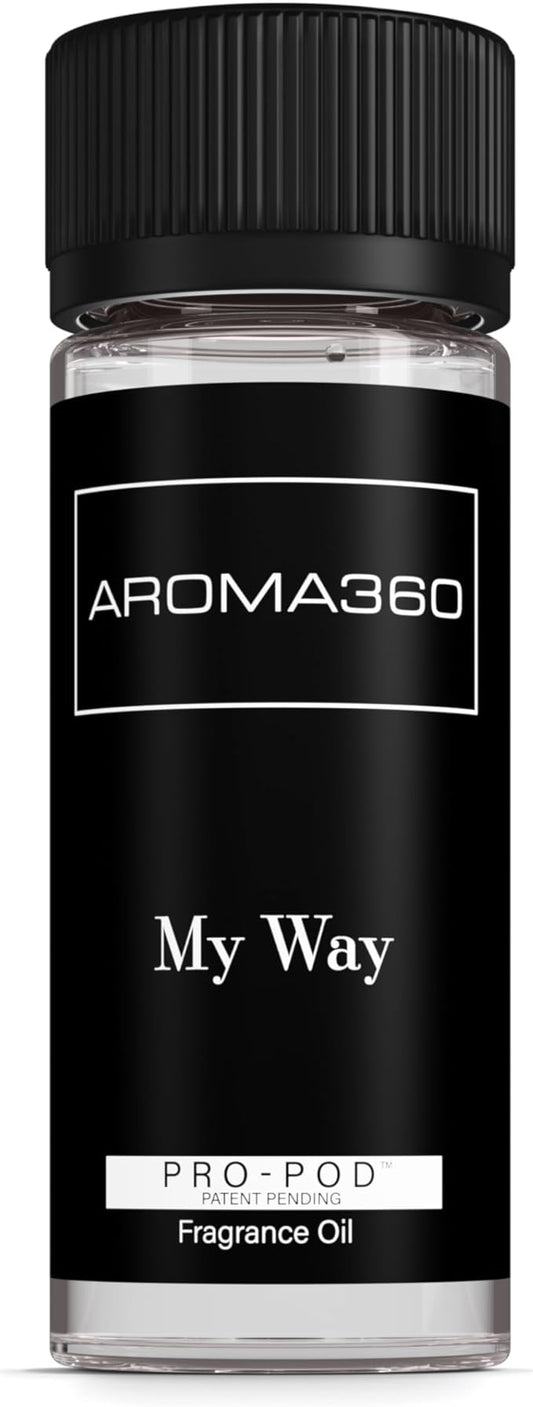 Aroma360 | My Way Pro-Pod Oil Blend | Luxury Hotel Inspired Diffuser Scent | Aromatherapy Scent Diffuser Oil | Tuscan Leather, Sandalwood and Iris 1.7 fl oz, 50 mL
