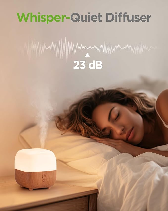 InnoGear 150ml Essential Oil Diffuser, 5-in-1 Diffusers for Home Scent Mother's Gift 8 LED Color Aromatherapy Diffuser Air Desk Mini Humidifier Small Vaporizer Aroma Diffuser, Medium