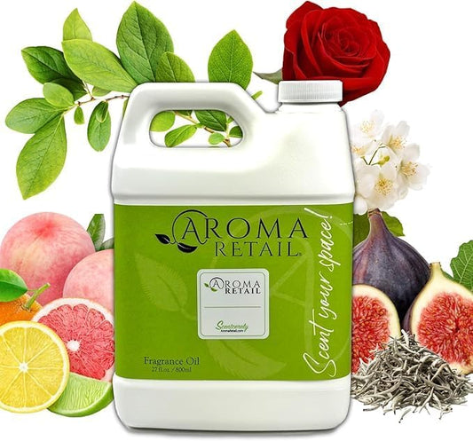 Aroma Retail Fragrance Oil Refill for Scent Machine Aroma Diffuser (27 fl oz, White Tea Fig)