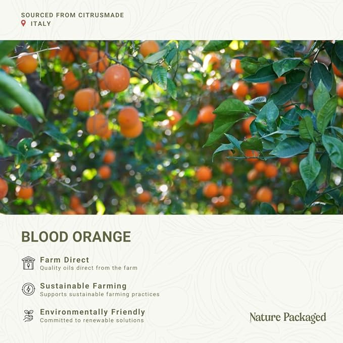 Blood Orange Essential Oil - Direct from Citrusmade in Sicily - Pure Essential Oil for Diffusers and Aromatherapy - Natural Citrus Scent | 100% Pure Therapeutic Grade (15ml)