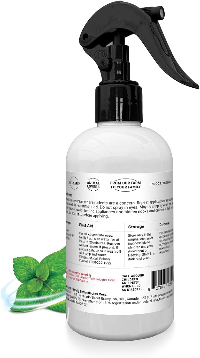 Powermint 8 Oz Peppermint Oil Rodent Repellent Spray