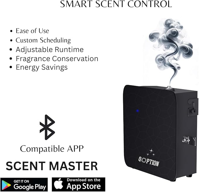 Ultimate HVAC Diffuser - Home Fragrance System - Scent Machine for Whole House - Commercial Diffuser Machine Coverage up to 3300sq ft - No Water Needed - Natural & Safe - Control Bluetooth (Black)