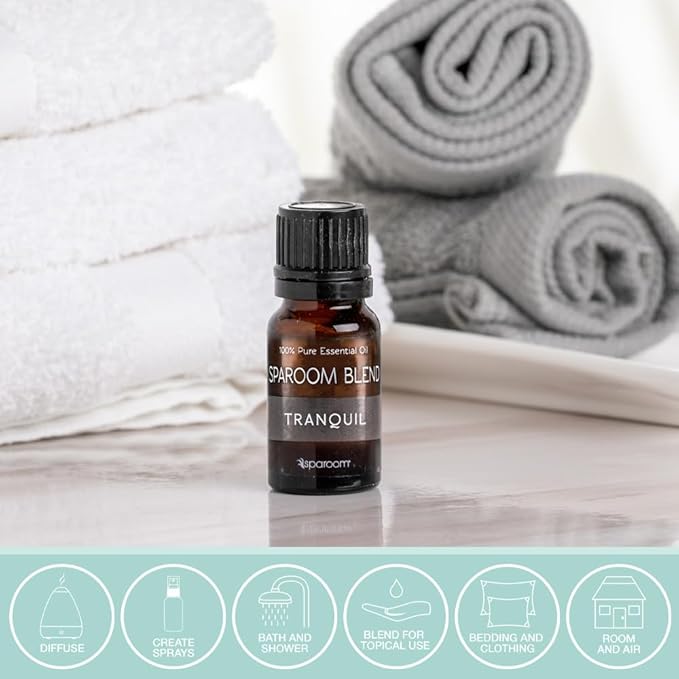 SpaRoom Aromatherapy 100% Pure Undiluted Essential Oil, Tranquil Blend, 10 mL