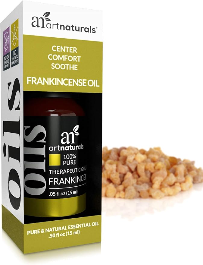 artnaturals 100% Pure Frankincense Essential Oil - (.5 Fl Oz / 15ml) - Natural Undiluted Therapeutic Grade – Premium Aromatherapy Quality Oil for Diffuser Internal Use, Skin, and Face - Frankensence
