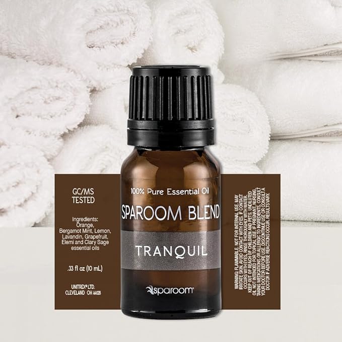 SpaRoom Aromatherapy 100% Pure Undiluted Essential Oil, Tranquil Blend, 10 mL