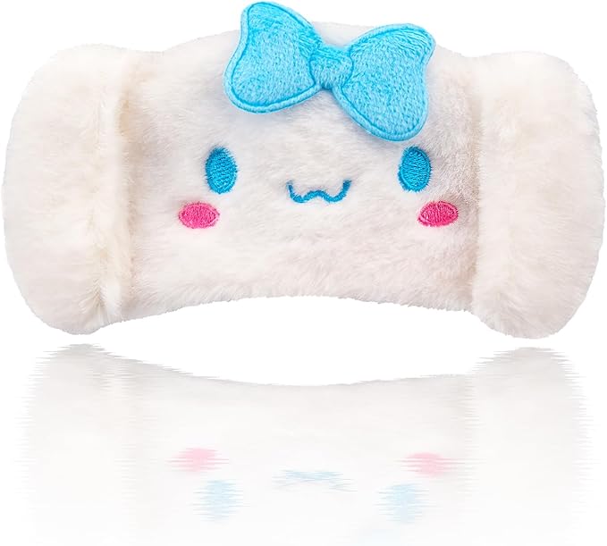 Kawaii Anime Plush Sleep Eye Mask, Cute Cartoon Animal Blackout Sleeping Eye Cover for Girls Women Kids (Dog)