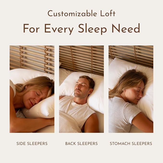 Little Sleepy Head King Pillow for Sleeping, Adjustable Loft Bed Pillow with Hypoallergenic Down-Like Fill, Hotel Quality Comfort, Soft or Firm Support - King Size Pillow 1 Pack, 20x36
