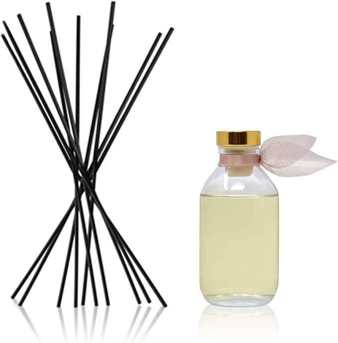 Reed Diffuser Set, Warm Vanilla Sugar Scented Oil Diffuser with Sticks, Home Fragrance Accessories for Bathroom Shelf Decor, Aroma Diffusers for Home or Office Fall Decor, USA Made