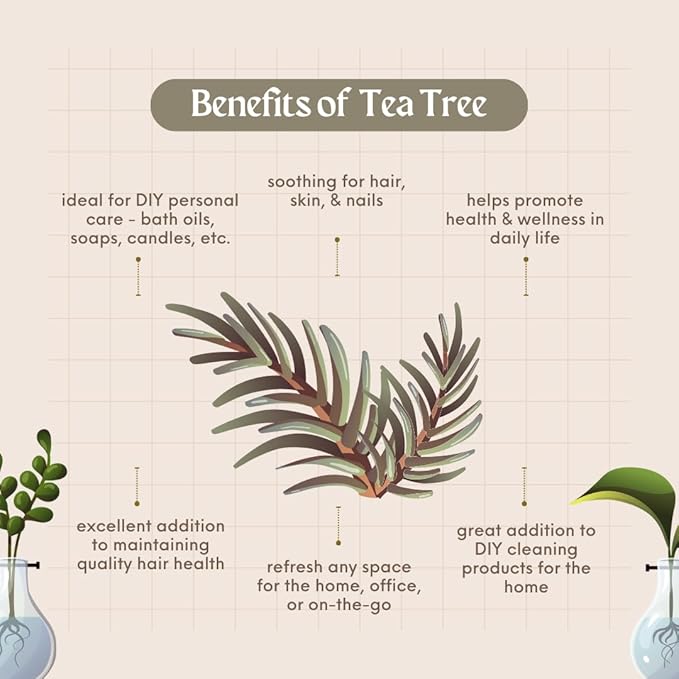Tea Tree (Australia) Essential Oil – 128 fl oz (1 Gallon) Fluorinated Plastic Bottle w/Child-Resistant Cap – 100% Pure Essential Oil by GreenHealth