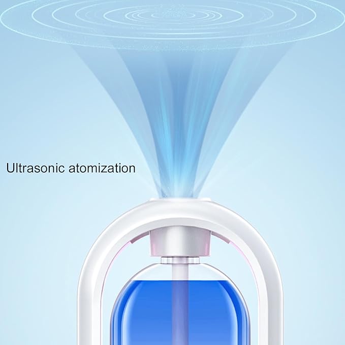Waterless Essential Oil Automated Diffuser, Adjustable Automated Diffuser Sprayer, with CNC Screen Display, Intelligent Aromatherapy Diffuser, 360° No Dead Angle Surround Spray, for Bedroom