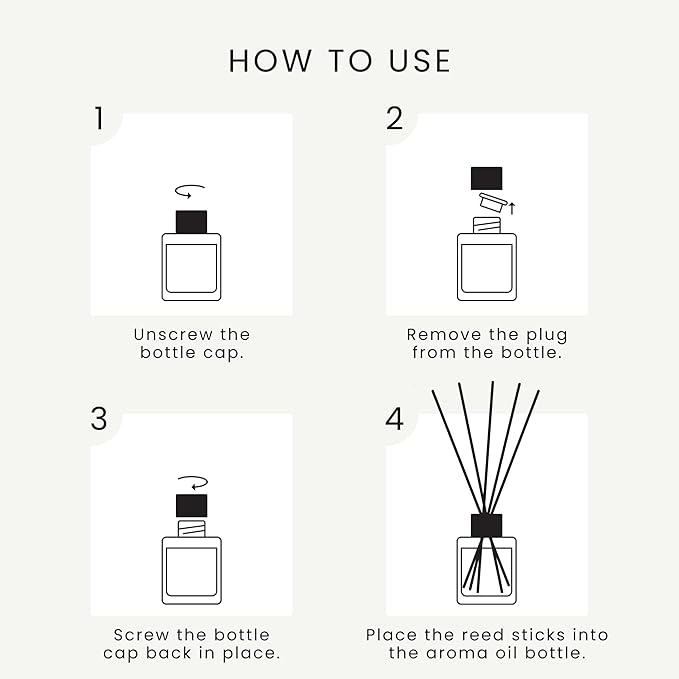 The Magic Scent Oud Wood Reed Diffuser for Home - Luxury Scent Oil with Premium Fiber Reeds for Lasting Gentle Dispersal - Natural, Toxin-Free Reed Diffuser Oil