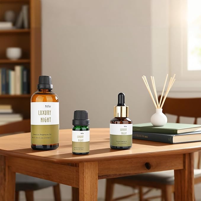 Hotel Fragrance Diffuser Oil Gift Set - Premium 6 x 10 ml, 0.34 fl oz, MitFlor Luxury Hotel Essential Oils Diffuser Scents - Inspired by the Hilton, Marriott, Shangri-La, Four Seasons, and W Hotel