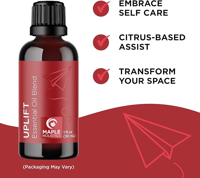 Maple Holistics Essential Oils Set - Relaxing Nighttime and Morning Essential Oil Blends for Diffuser with Mint and Citrus Essential Oils for Diffusers Aromatherapy and Travel