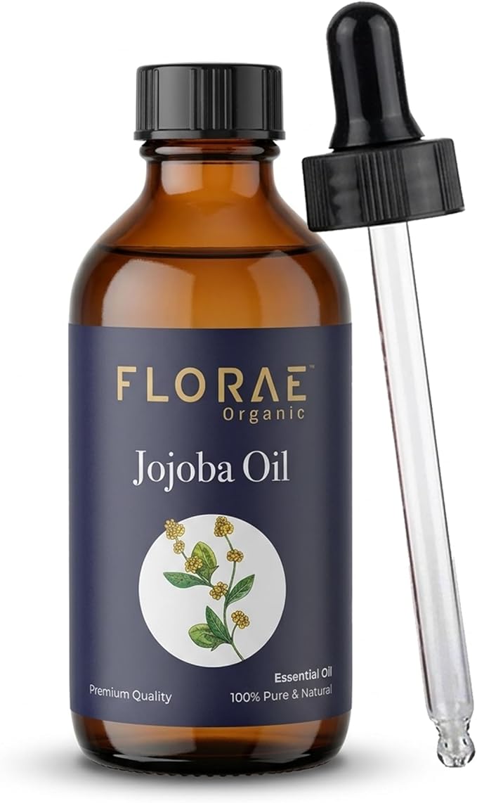 Jojoba Essential Oil 4 Fl Oz 100% Pure and Natural Essential Oil with Dropper for Diffuser Aromatherapy Massage Candle and Soap Making Fragrance (118 Ml)