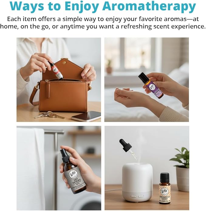 Wild Essentials Autumn Dance Aromatherapy Gift Set – Inhaler, Roll-On, Room Spray & Essential Oil – Seasonal Comfort Blend – USA Made